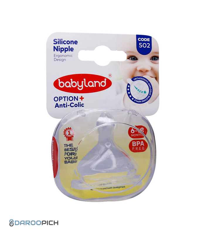 Baby-Land-Orthodontic-Nipple-Code-502.jpg سرشیشه ارتودنسی کودک بیبی لند کد 502 نوزادان 6 تا 18 ماه - تصویر 1
