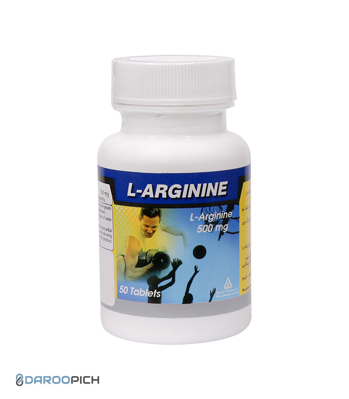 Dana-L-Arginine-500-mg-50-Tabs.jpg قرص ال آرژنین 500 میلی گرم دانا - تصویر 1