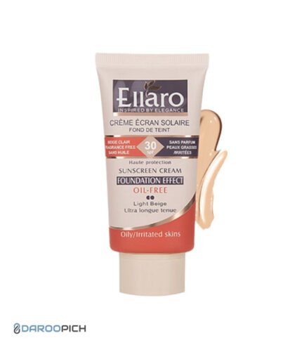 کرم ضد آفتاب فاقد چربی الارو پوشش کرم پودری SPF30 بژ روشن