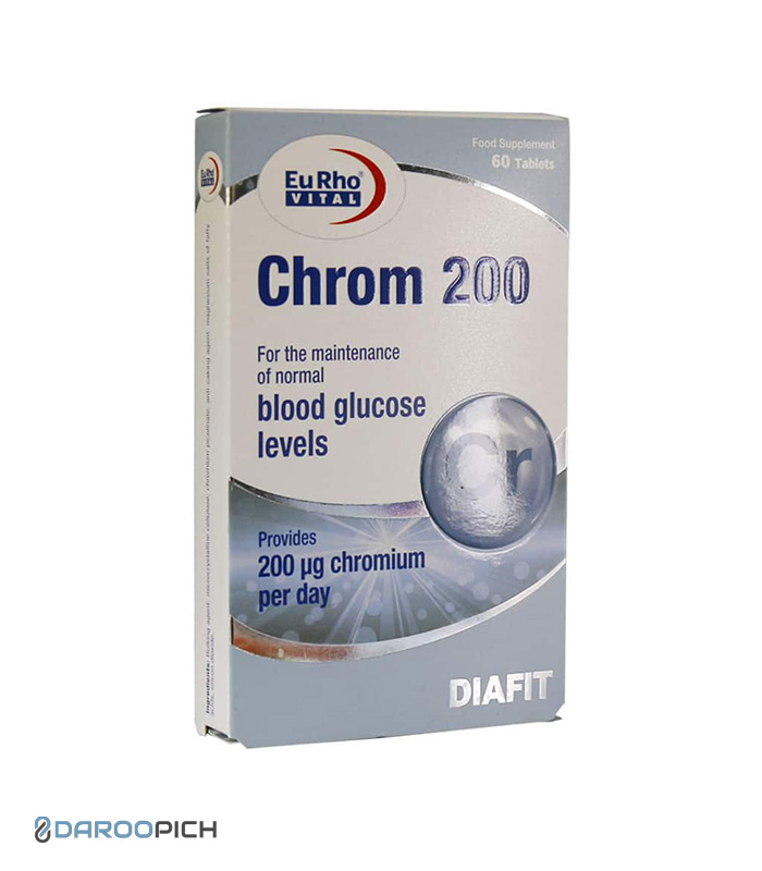 Eurho-Vital-Chrom-60-Tabs.jpg قرص کروم 200 یوروویتال 60 عدد - تصویر 1