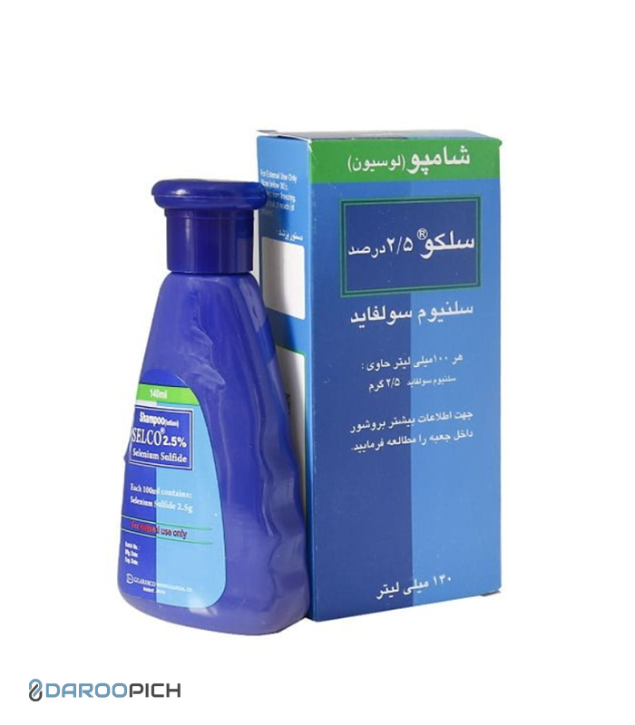 Gilaranco-Selco-2.5-Selenium-Sulfide-Shampoo-140ml.jpg شامپو سلنیوم سولفاید سلکو 2.5 درصد - تصویر 1