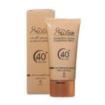 کرم ضد آفتاب بژ خیلی روشن فاقد چربی SPF40 مدیسان مناسب پوست چرب