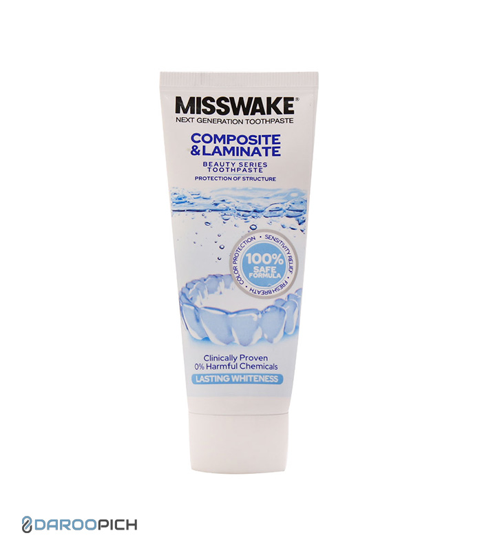 Misswake-Composite-And-Laminate-Toothpaste-75-ml.jpg خمیر دندان مخصوص دندان های لمینت و کامپوزیت میسویک - تصویر 1