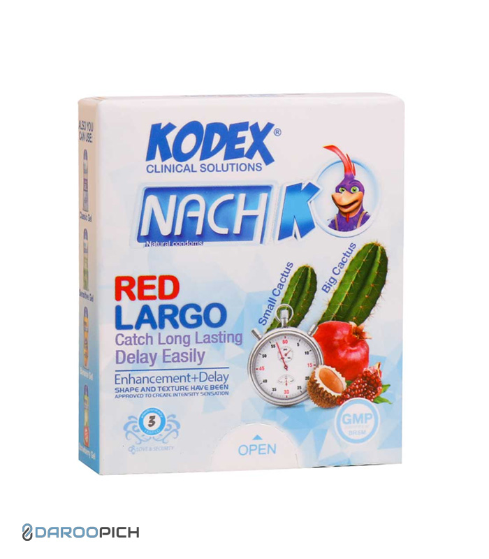 Nachkodex-Red-Cactus-Condoms-3.jpg کاندوم تاخیری کدکس مدل رد لارگو کاکتوس 3 عددی - تصویر 1