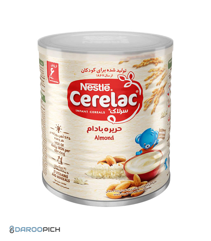 Nestle-Cerelac-Almond-with-Milk-400-g.jpg سرلاک حریره بادام به همراه شیر نستله - تصویر 1