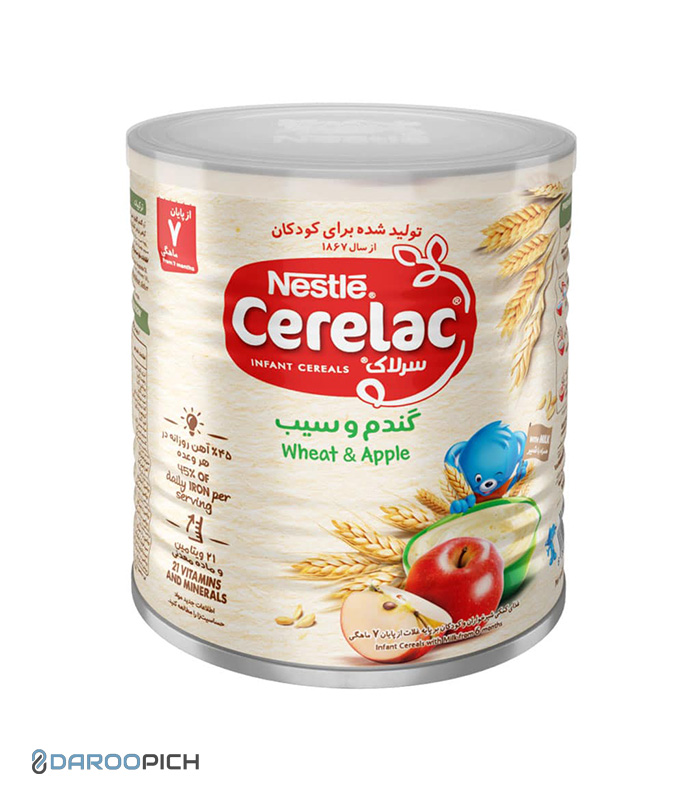 Nestle-Wheat-And-Apple-With-Milk-Cerelac-From-7-Months-400-g.jpg سرلاک گندم و سیب به همراه شیر نستله - تصویر 1