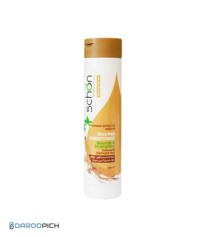 Schon-Ultra-Rich-Conditioner-With-Ginseng-Extract-400-ml.jpg نرم کننده موی سر جینسینگ شون - تصویر 1
