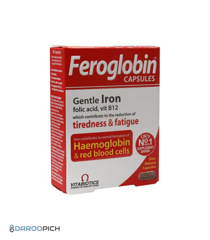 Vitabiotics-Feroglobin-B12-30-Caps-600x600-1.jpg کپسول فروگلوبین ب ۱۲ ویتابیوتیکس - تصویر 1