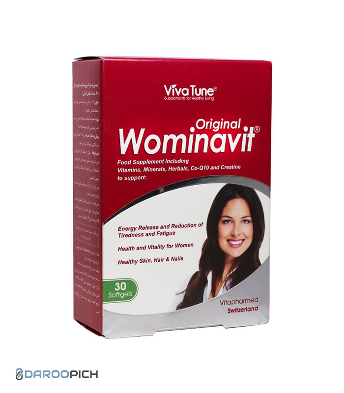 Viva-Tune-Wominavit-Original-30-Softgels3.jpg سافت ژل ومیناویت اوریجینال ویواتیون مناسب بانوان 30 عدد - تصویر 1