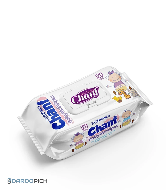 chanf-baby-wet-wipes-120pcs.webp دستمال مرطوب کودک چانف 120 عددی - تصویر 1