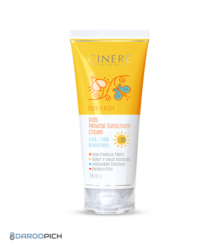 kids-sunscreen-cream.jpg کرم ضد آفتاب کودک SPF30 مناسب صورت و بدن سینره - تصویر 1