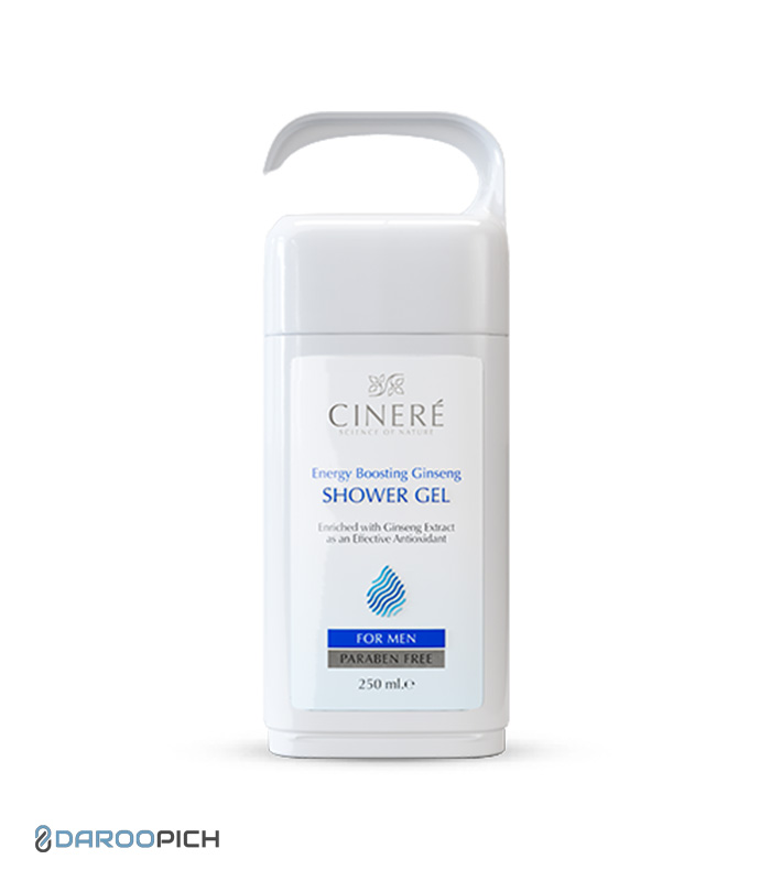 men-showergel.jpg شامپو بدن مخصوص آقایان حاوی عصاره جینسینگ سینره 250 میلی لیتر - تصویر 1