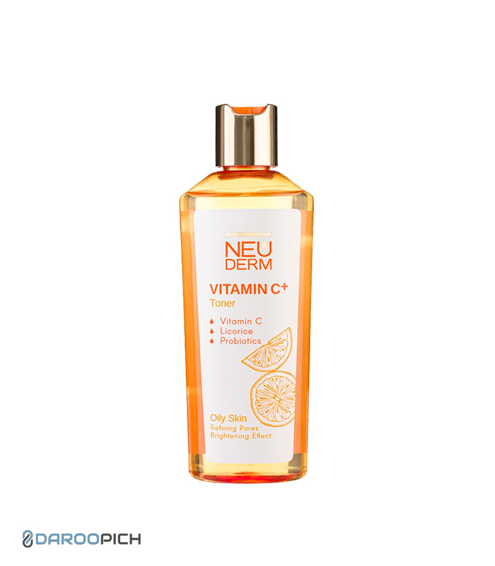 neuderm-vitamin-c-toner-oily-skin-f.jpg تونر ویتامین سی پلاس C+ پوست چرب نئودرم - تصویر 1