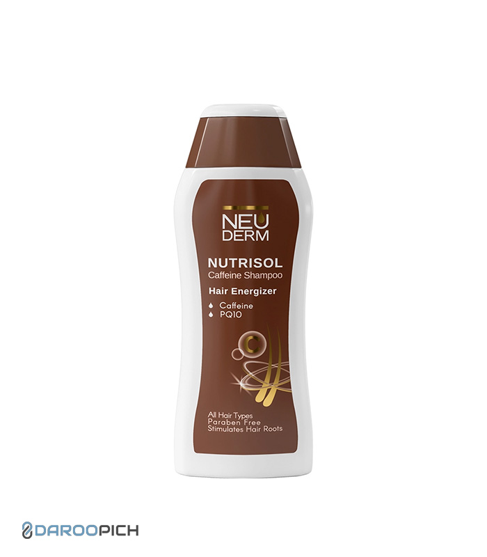 nutrisol-caffeine-shampoo-n-f.jpg شامپو ضد ریزش مو کافئین نوتریسل نئودرم - تصویر 1