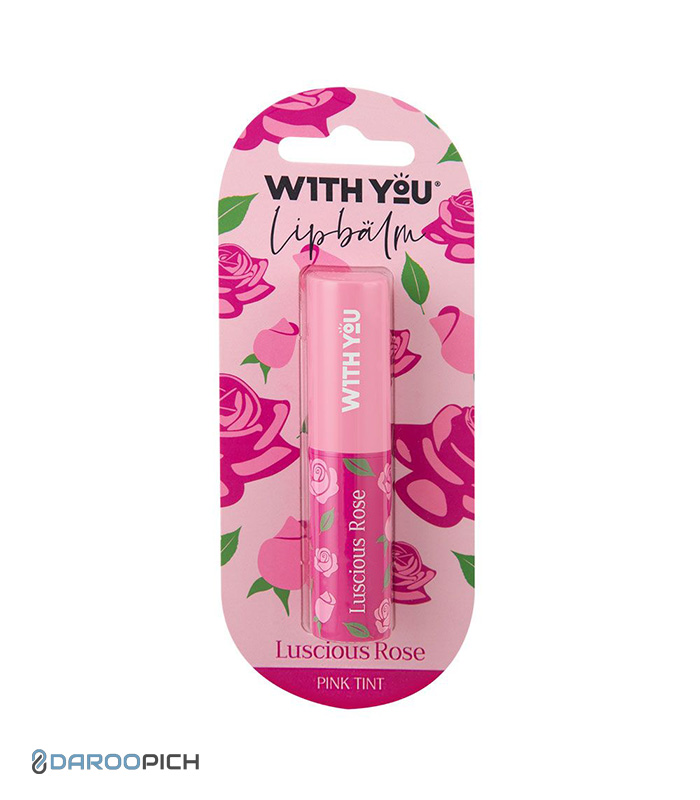with-you-luscious-rose-lip-balm.jpg بالم لب گل رز ویت یو - تصویر 1