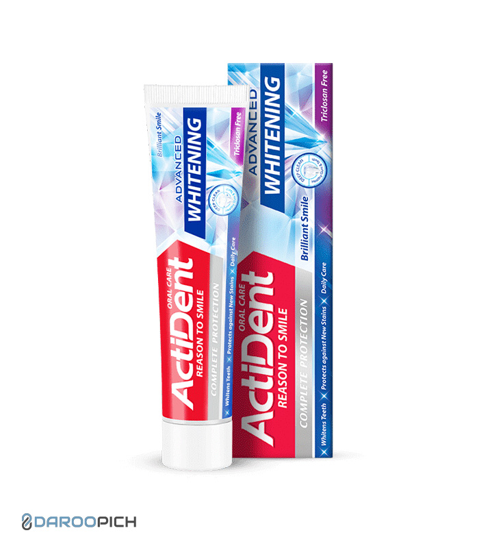 خمیر-دندان-سفید-کننده-اکتیدنت.jpg خمیر دندان سفید کننده اکتیدنت - تصویر 1