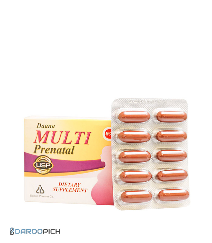 مولتی-پریناتال-دانا-Multi-Prenatal.jpg کپسول مولتی پریناتال دانا - تصویر 1