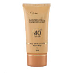 کرم ضد آفتاب SPF40 کرم پودری مدیسان بژ طبیعی